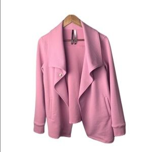 Kensie Pink Sweater Jacket Pink Barbie Bubblegum Girly Punk Fun Size Medium